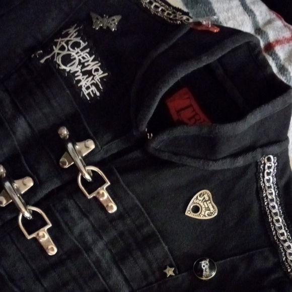 SOLD! W/ free ChemRo tee! BlackParade Pt.2- TRIPP Nyc upcycled MyChemRo gothic - Picture 6 of 16